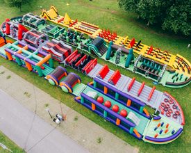 The Biggest Inflatable Obstacle Course in the World - Team Building
